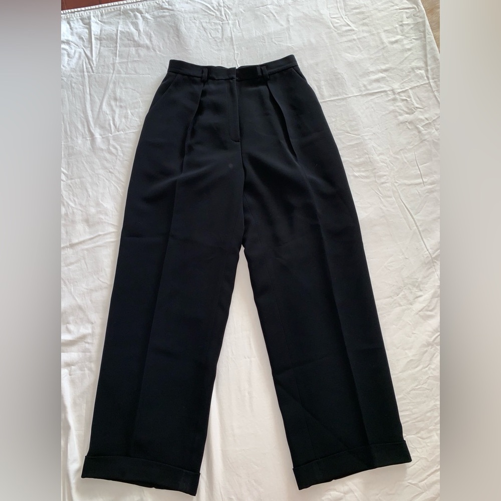Jones New York cuffed trousers, black